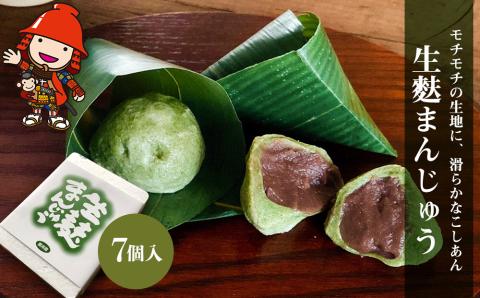 【数量限定】生麩まんじゅう 7個入 | 中津菓子かねい 冷凍発送 饅頭 和菓子 お菓子 菓子 和スイーツ こしあん あんこスイーツ 大分県 中津市
