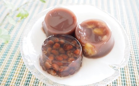 [A068]老舗あんこ屋が作る「水ようかん（こし・栗・かのこ）」詰合せ　9個入