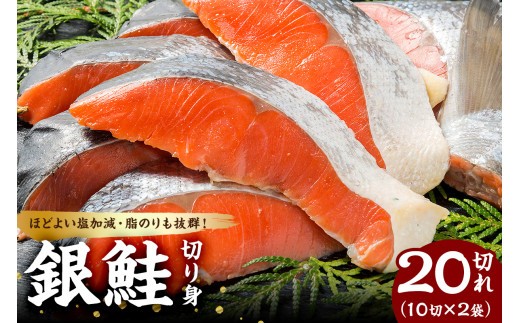 銀鮭の切身（10切×2袋） mi0012-0080