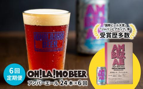 アンバーエール24本定期便（6回） クラフトビール