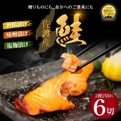 ふるさと納税 佐渡市 鮭〈先行予約・佐渡水揚げ限定・2月以降発送〉日本海の宝・佐渡から届く、極上の海の幸　漬魚　3種の味付