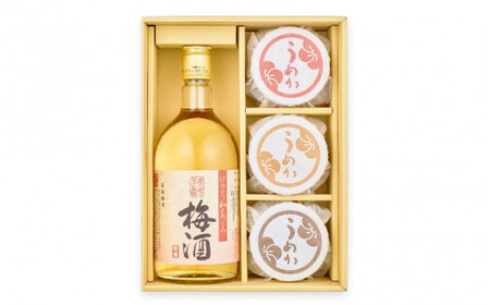 梅酒と梅干のセット【梅酒（13度以上14度未満）720ml・うすじお味梅・はちみつ梅・かつお梅（各135g）】 / 紀州南高梅 本格梅酒 アルコール うす塩 詰め合わせ 贈答品 和歌山 田辺市 【um