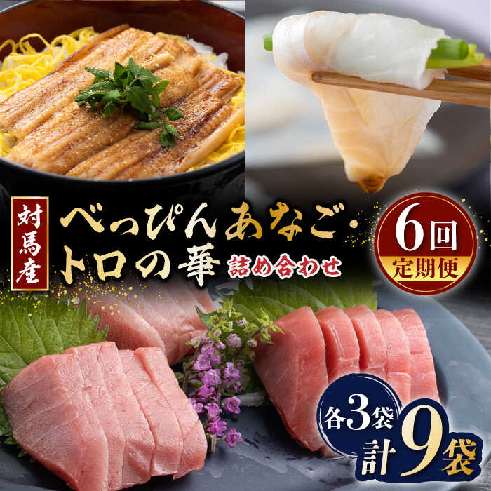 【ふるさと納税】【全6回定期便】べっぴんあなご・トロの華の詰め合わせ《対馬市》【桐谷商店】対馬 新鮮 マグロ 大トロ ふわふわ 穴子 魚介 刺身 鮮度抜群[WAQ010] 214000 214000円
