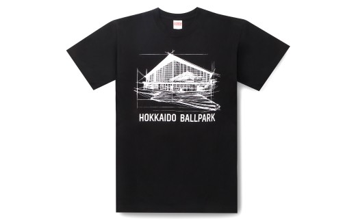 
ボールパークＴシャツ（デッサン）ブラック　Ｓ～ＬＬ 北海道北広島市
