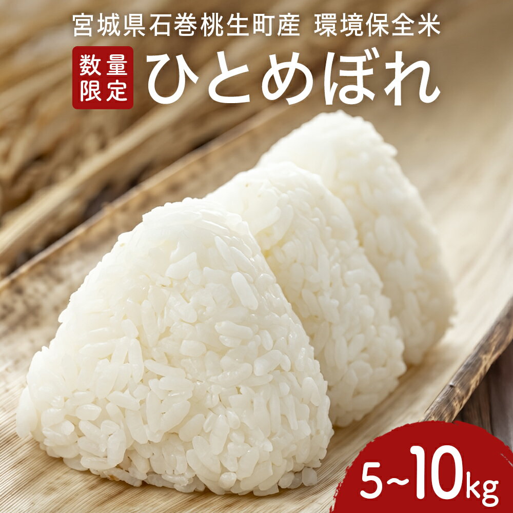 【ふるさと納税】米 新米 ひとめぼれ 環境保全米 5kg または 10kg お米 ご飯 こめ コメ おこめ ヒトメボレ 宮城県 石巻市 桃生町産