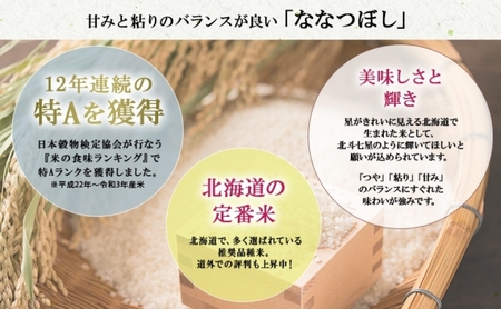 ななつぼし 精米 特A 北海道産 ななつぼし【15kg】【定期便 隔月全3回】
