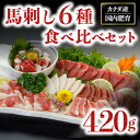 【ふるさと納税】 馬刺し 6種 420g 熊本 食べ比べ セット 詰め合わせ 馬肉 馬 赤身 たてがみ ハツ サガリ フタエゴ ユッケ 肉刺し バラエティ 桜屋 贈答用 ギフト 南小国町 送料無料