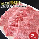 【ふるさと納税】F-24 A5等級飛騨牛焼き肉用セット2kg（霜降り＆赤身）各1kg