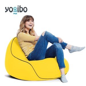 M359-3　ビーズクッション　Yogibo Lounger(ヨギボー ラウンジャー)イエロー