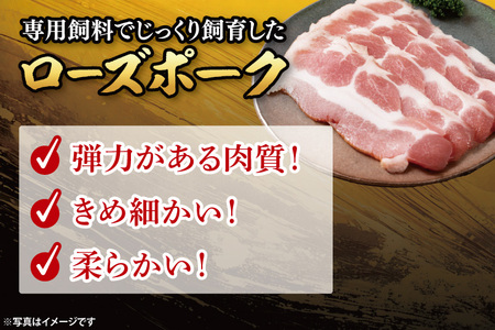 【発送時期が選べる・小分け・真空パック】 国産豚肉 ローススライス 200g×5p (1kg) ( 茨城県共通返礼品・茨城県産 ) ブランド豚 ローズポーク 茨城 国産 豚 豚肉 豚ロース ロース 豚