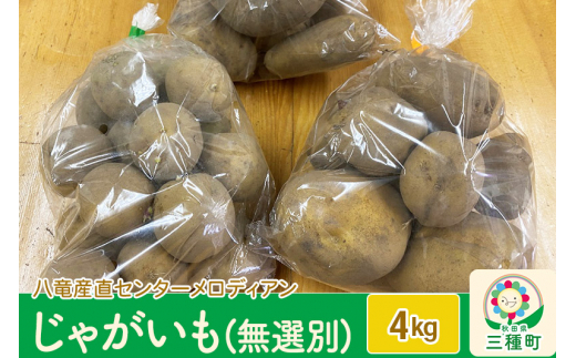 じゃがいも4kg（無選別）（品種食べ比べセット）