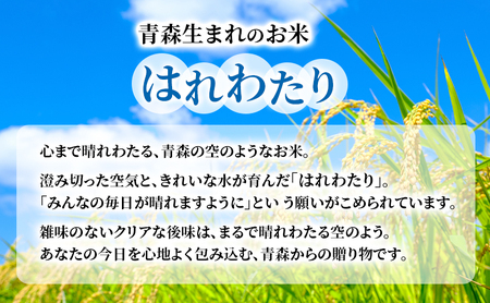 【6ヶ月定期便】【令和8年産新米先行予約】はれわたり 10kg(5kg×2袋) ×6回 計60kg 米 お米 白米 精米 ブランド米 単一原料米 5キロ 青森県産 はれわたり 青森県 鰺ヶ沢町