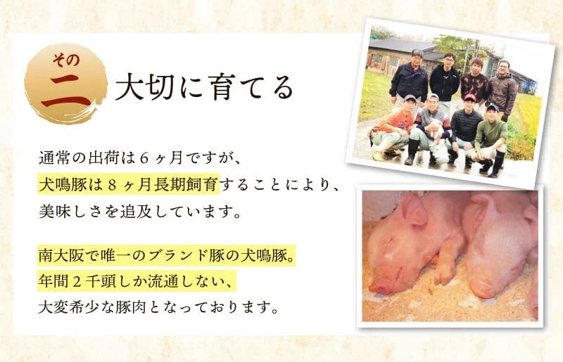 【泉佐野ブランド豚】犬鳴豚の小間切り落とし 1.4kg（約350g×4パック）×3回 総量4.2kg 定期便 3か月【毎月配送コース】 099Z319 