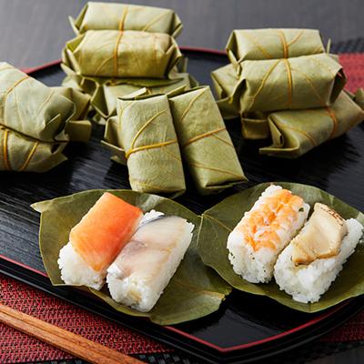 ふるさと納税 天理市 冷凍　柿の葉ずし4種20個(鯖・鮭・穴子・海老) |  | 02