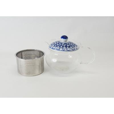 ふるさと納税 長崎県 【波佐見焼】SS茶こしガラスポット ブルーミルク  【西海陶器】 1 73588 |  | 02