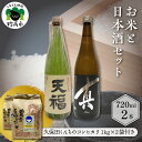 【ふるさと納税】お米と日本酒セット 千代の光 特別栽培米 米 こめ コメ 精米 コシヒカリ 2袋 1kg × 2袋 お酒 日本酒 地酒 特別本醸造酒 山田錦 やや辛口 飲み比べ 詰め合わせ ご当地 晩酌 グルメ お取り寄せ 名産品 プレゼント 贈り物 贈答 送料無料 新潟県 妙高市