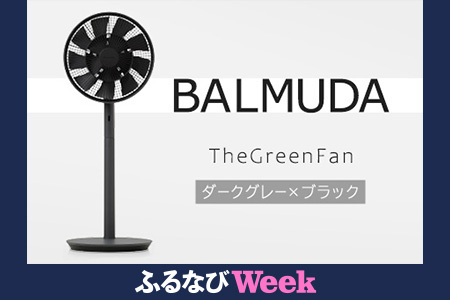 【ふるなびWEEK対象】 扇風機 バルミューダ TheGreenFan ダークグレー×ブラック