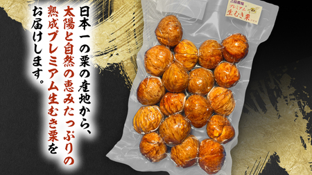 《 先行予約 》 【 吉原農場 の 完熟栗 】 熟成 プレミアム 生むき栗 ( 渋皮付き 500g × 1袋 ) 完熟 栗 くり クリ 栗ごはん 果物 フルーツ 贈答 ギフト 旬 秋の味覚 秋 冬 正