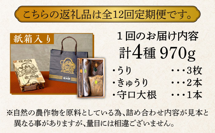 【全12回定期便】奈良漬 「琥珀漬」紙箱入り 970g【明治神宮ご奉献品】《築上町》【有限会社奈良漬さろん安部】奈良漬 奈良漬け ギフト 贈り物 贈答 [ABAE051]