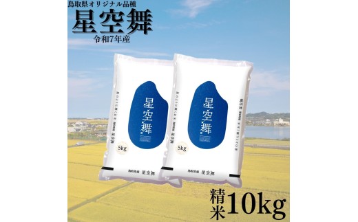 381K.鳥取県産星空舞◇精米10kg◇令和7年産