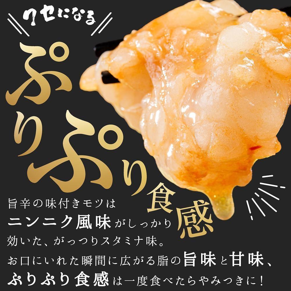 ※受付停止※味付もつ鍋2人前セット濃縮醤油スープ付 大川市