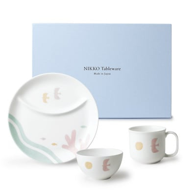 
＜NIKKO＞子供食器　はじめて3点セット「リントゥ」《ニッコー食器》(8090-KS03)【1381387】
