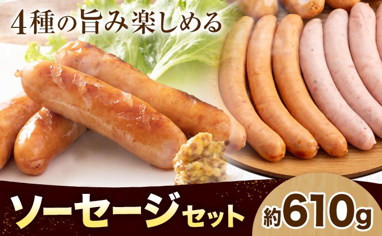 
                  ソーセージセット 約610g 株式会社 大作《60日以内に出荷予定(土日祝除く)》 北海道 本別町 送料無料 ウインナー おつまみ 朝食 ギフト
                