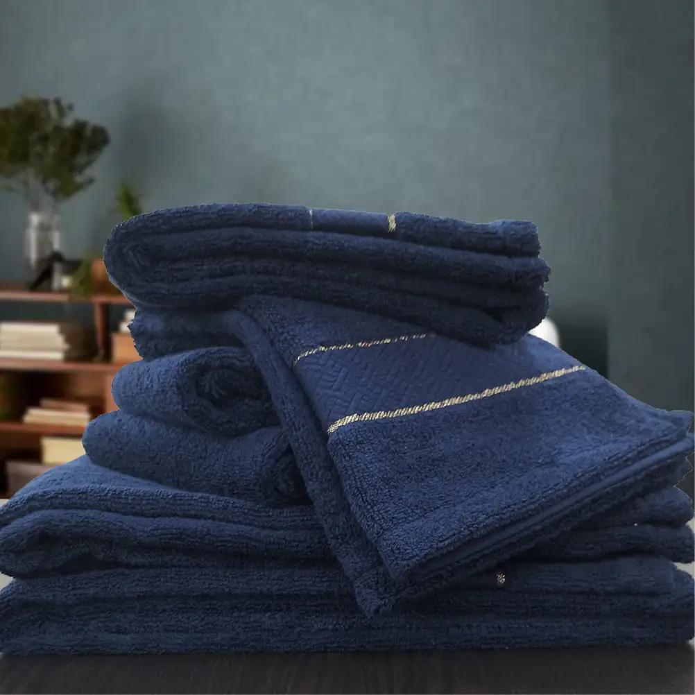 【フェイス4枚・バス2枚セット】スーピマ綿タオルセット クレF4B2-NB