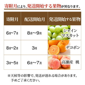 産地厳選三豊のフルーツ３回定期便　R_M64-0058