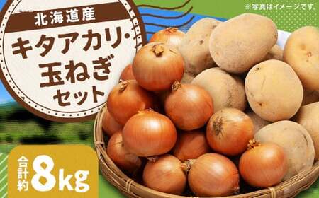 じゃがいも キタアカリ Lサイズ 約5kg×1箱・玉ねぎ Lサイズ 約3kg×1箱 計約8kg （JA） ジャガイモ 芋 いも イモ 玉葱 タマネギ たまねぎ 詰合せ 詰め合わせ セット 国産 【2025年11月上旬-12月下旬迄発送予定】