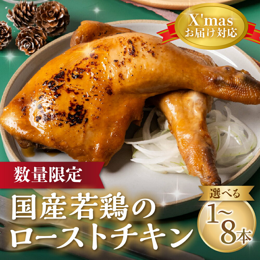 【ふるさと納税】国産若鶏のローストチキン ローストチキン チキン クリスマスチキン チキンレッグ 冷凍 簡単調理 電子レンジ 湯せん クリスマス ホームパーティ 期間限定 数量限定 セット オードブル 送料無料 1万円 愛知県 豊橋市