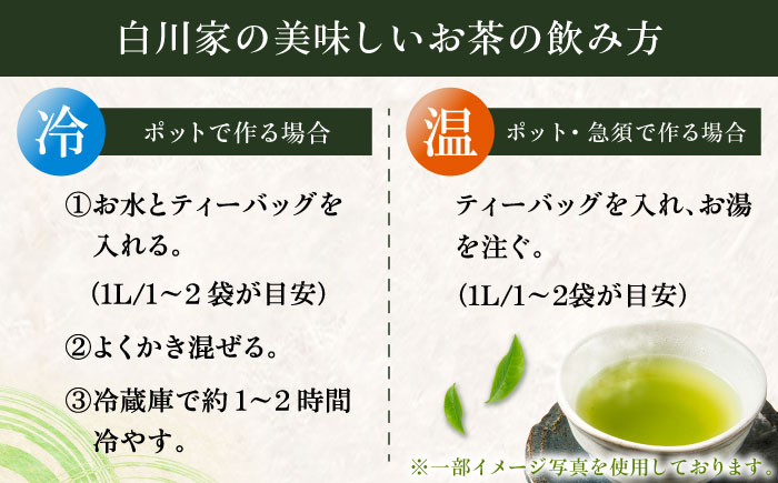 緑茶ティーバッグ「参」1袋 / お茶 / 佐賀県 / 白川製茶園 [41AIAB018]