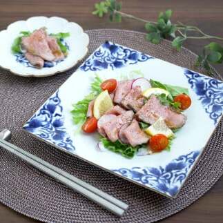 有田焼 宝泉窯 古染唐草正角プレート・花型皿 3点セット 丸兄商社 MARUKEI 食器 うつわ 和食器 メイン皿 取皿 パスタ サラダ A40-309_イメージ2