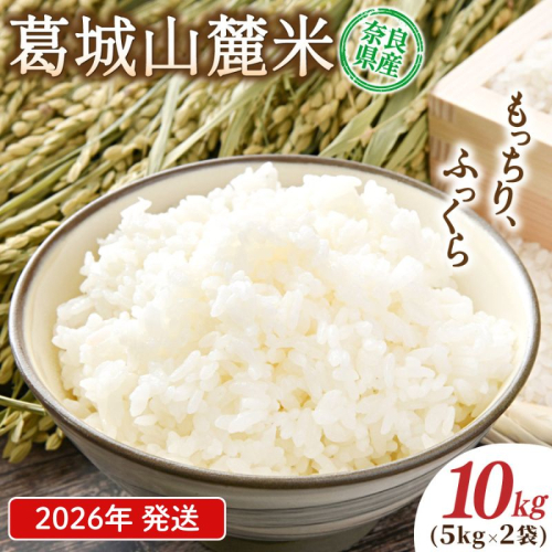 先行予約 葛城山麓米 ヒノヒカリ（白米）計10kg [ 5kg×2袋 ] 令和8年産 【2026年10月下旬～順次発送】／ スマイル葛城農業 精米 ごはん お米 米 おいしい ふっくら 農家直送 奈良県 葛城市【smlk013A】