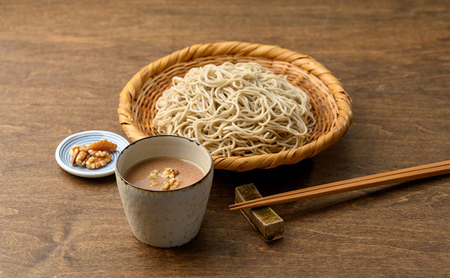 蕎麦 くるみそば半生麺 2人前×10袋（くるみつゆ付き）蕎麦