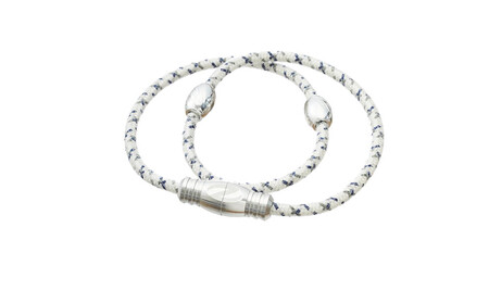 【Lサイズ】ザオラル・リカバリーネックレス　WH/SI｜横浜市 回復力向上 パフォーマンスアップ