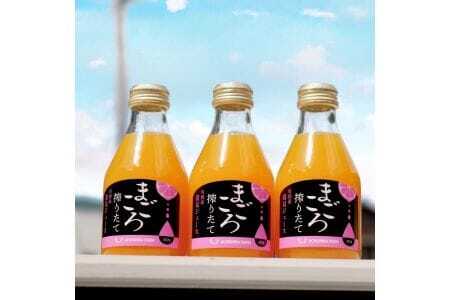 M081　まごころ搾りたて有田産清見ジュース１８０ｍｌ　１２本入