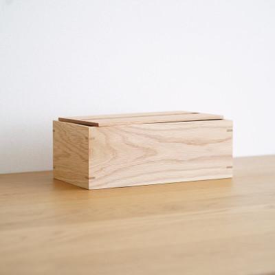 ふるさと納税 府中市 府中市の家具　オリジナルティッシュボックス　オーク材