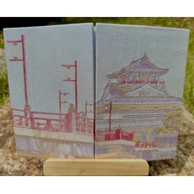 ふるさと納税 与謝野町 御城印帳(清州城) 金糸使用