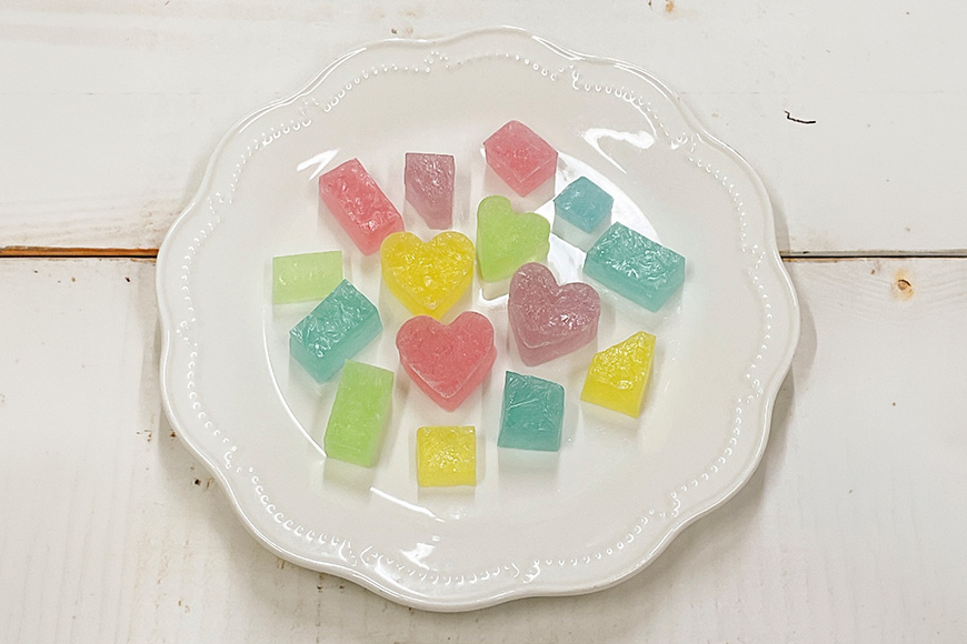 食べる宝石 琥珀糖 2瓶セット 甘い 寒天ゼリー ジャム瓶 カラフル シャリシャリ ゼリー 寒天 手作り ギフト プレゼント 贈り物 かわいい おいしい お菓子 おやつ 菓子 パンプルティンク 笠間市