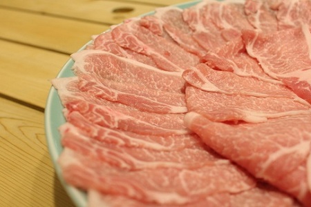 【京丹波高原豚】 しゃぶしゃぶ用 1kg ロース 【豚肉】 [010TN001]