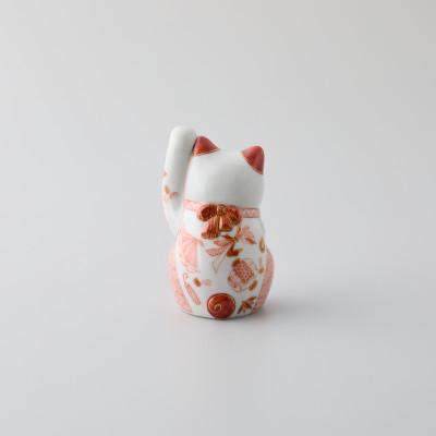 ふるさと納税 能美市 九谷焼　まねき猫　左手　赤絵細描宝尽くし文まねきねこ　福島礼子作 |  | 01