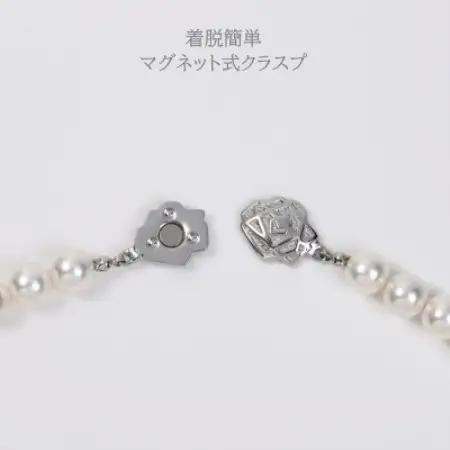 【RoseYumiRose】9mm＆10mmパール2点セット(ネックレス/ピアス)ホワイト【配送不可地域：沖縄県】【1734608】