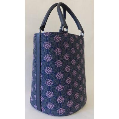 ふるさと納税 山梨県 甲州印伝　手提げ　「みその(紫陽花柄)」 |  | 01