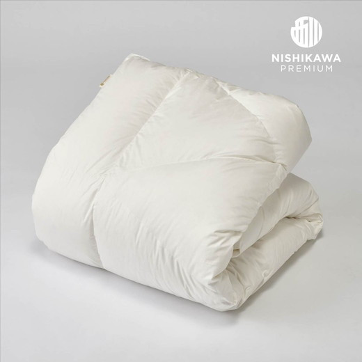 
            【西川】羽毛掛けふとん(合掛け)/ポーリッシュホワイトグースダウン95％/SL/　配色ホワイト【P249W】
          
