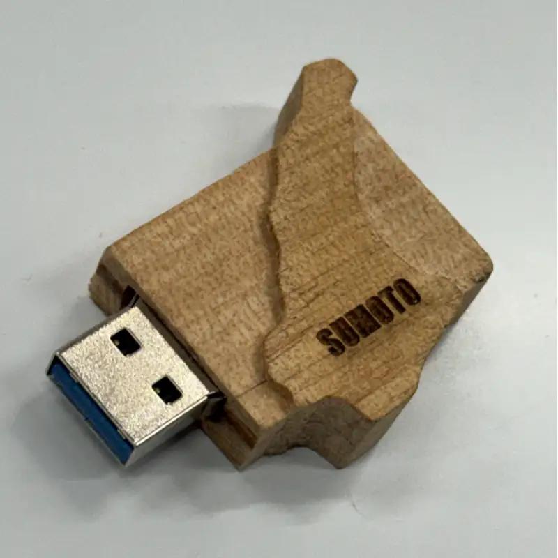 木製淡路島 USB　4GB　USBメモリー パソコン 周辺機器 機器 木製 手作り 兵庫県 洲本市 淡路島