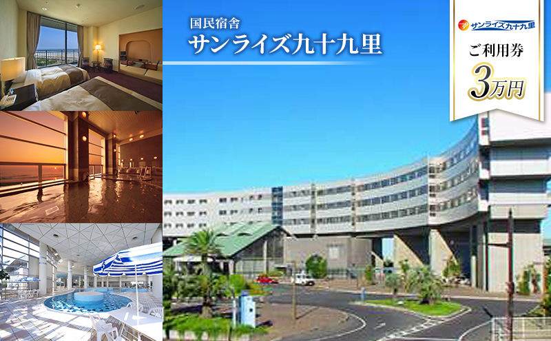 宿泊券 千葉 サンライズ 九十九里 3万円 ギフト券 食事券 チケット 券 クーポン 宿泊 食事 旅行 観光
