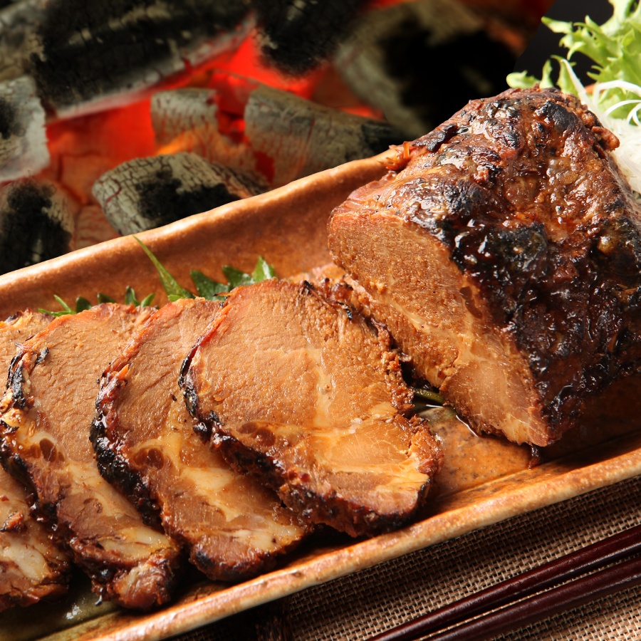 ＜肉の御嵩屋＞炭火焼豚280g×2