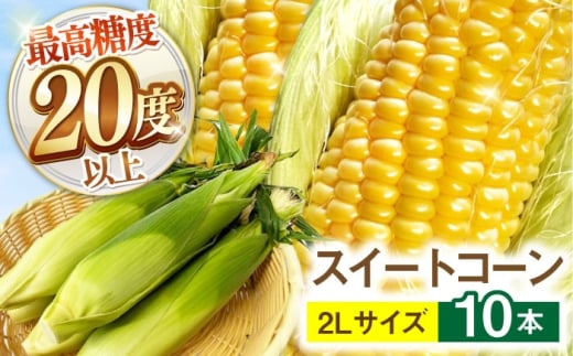 【最高糖度20度以上！】とうもろこし 2Lサイズ 10本 / ゴールドラッシュネオ トウモロコシ コーン スイートコーン / 南島原市 / 三和サービス株式会社 [SGB008]