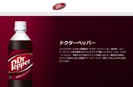 ドクターペッパー PET 500ml（24本入） コカ・コーラ  炭酸 飲料  BB-0008